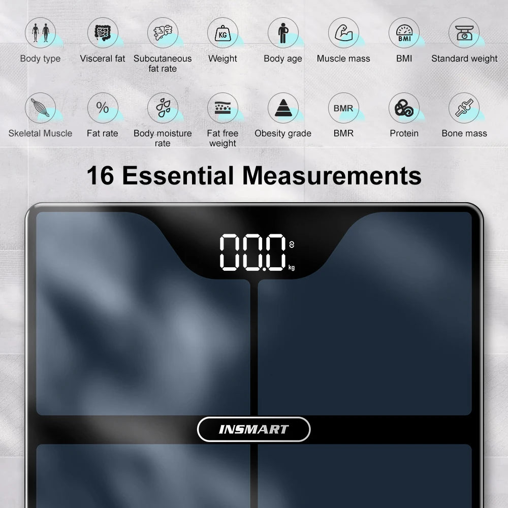 Digital Weight Scale Person Body Balance Inteligente Adult 180Kg Smart Body Fat Professional Scales Bioimpedance Scale