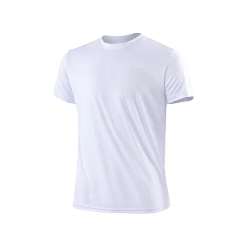 Men's Lightweight Quick-Dry Short Sleeve Moisture-Wicking T-Shirt for Gym and Running Activities