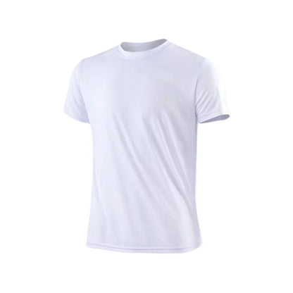 Men's Lightweight Quick-Dry Short Sleeve Moisture-Wicking T-Shirt for Gym and Running Activities